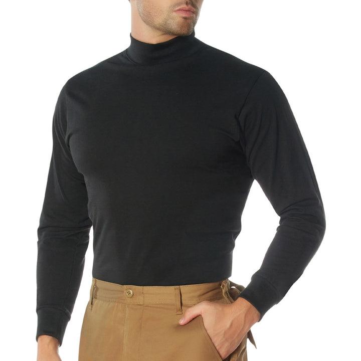 Rothco Cotton Long Sleeve Mock Turtleneck 3406