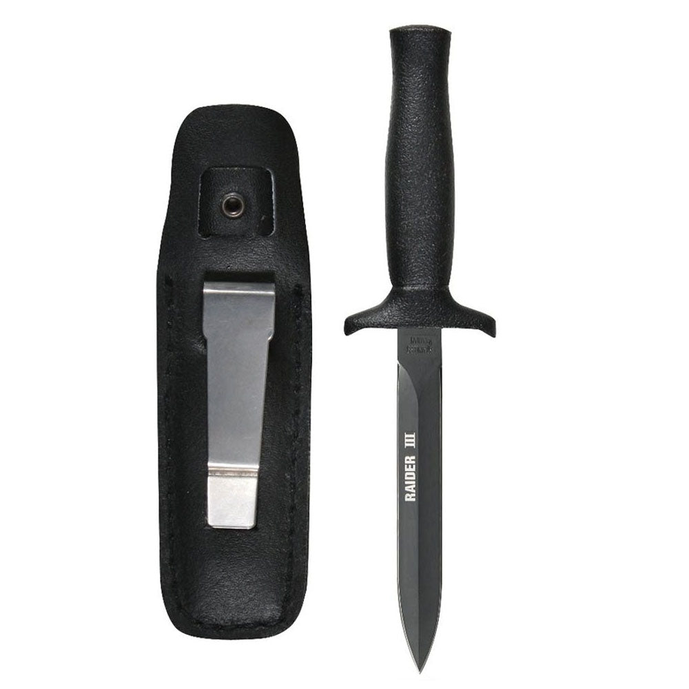 Rothco Black Matte Raider III Boot Knife - 3189