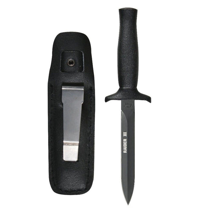 Rothco Black Matte Raider III Boot Knife - 3189