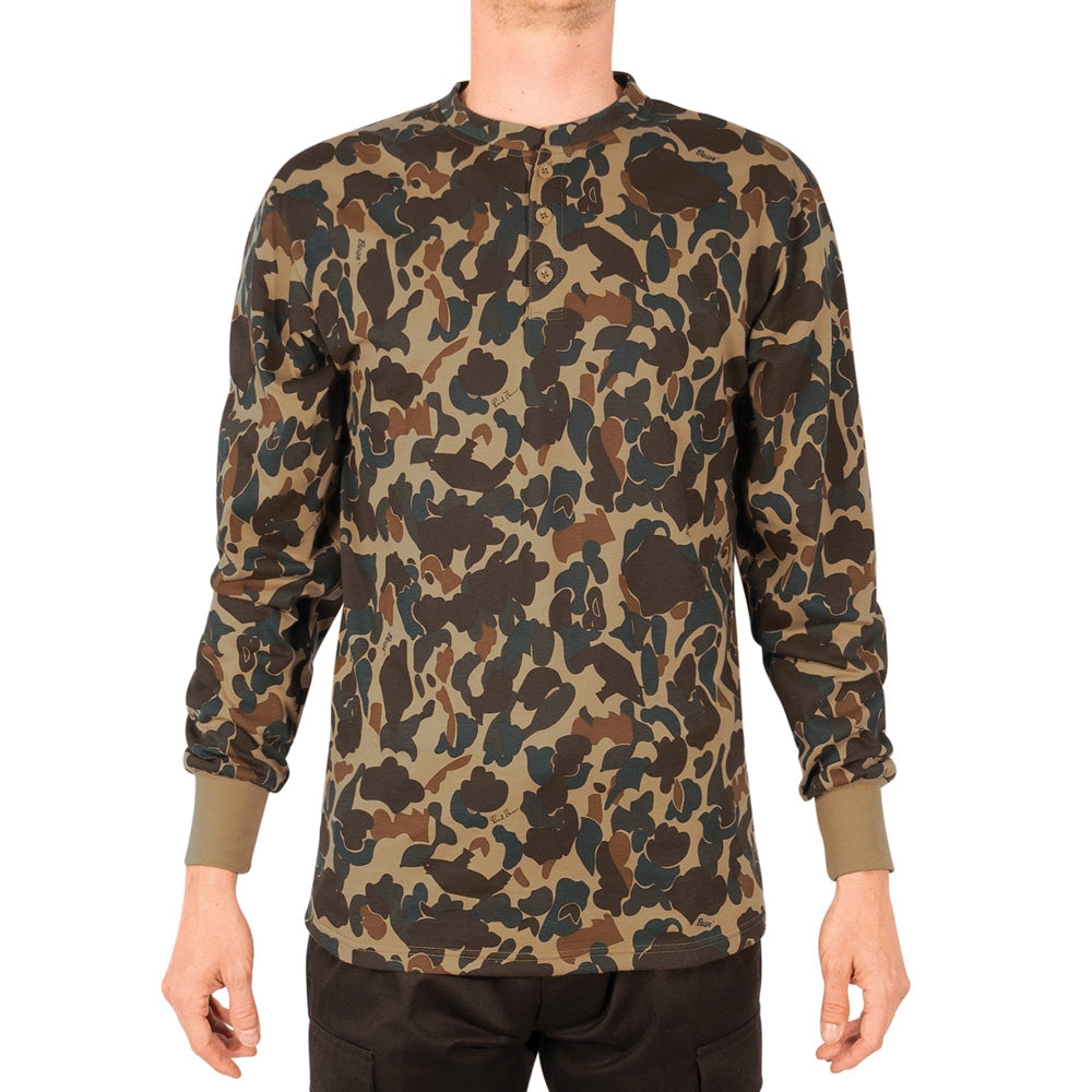 Rothco Fred Bear Camo Long Sleeve Henley T-Shirt 21050