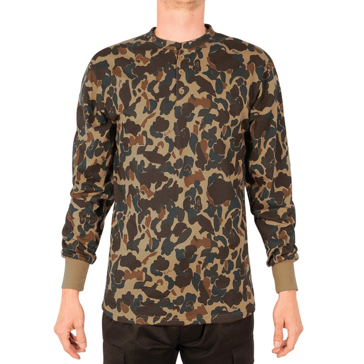 Rothco Fred Bear Camo Long Sleeve Henley T-Shirt 21050