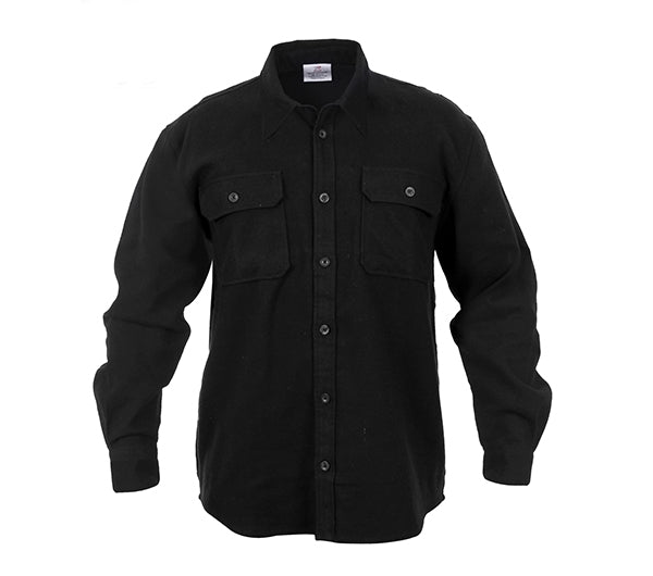 Rothco Black Flannel Shirt - 4637