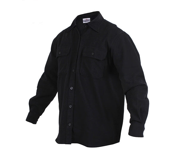 Rothco Black Flannel Shirt - 4637