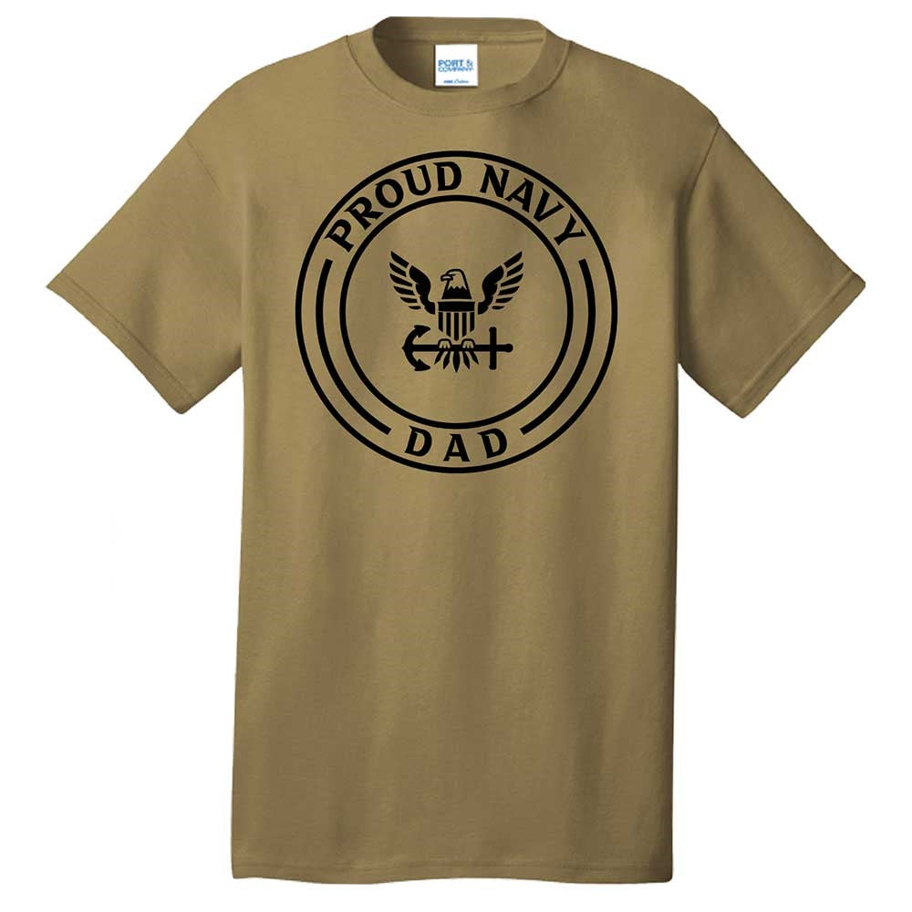 Navy Proud Dad T-Shirt HTS-1002
