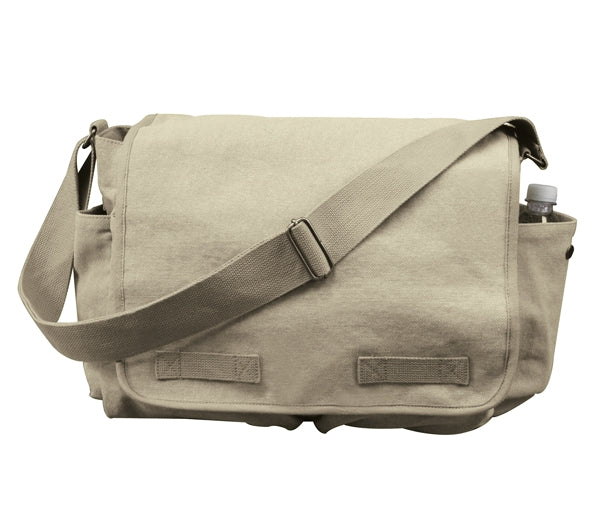 Rothco Khaki Vintage Canvas Messenger Bag - 9848