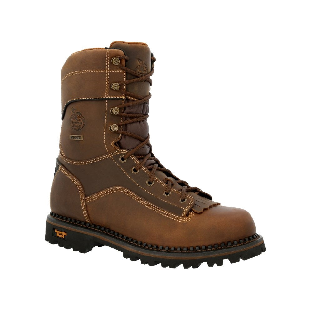 Georgia AMP LT Low Heel Logger Waterproof Soft Toe Pull On Work Boot GB00472
