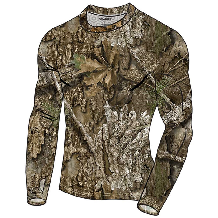 ColdPruf Camo Base Layer Crew Top - 83A