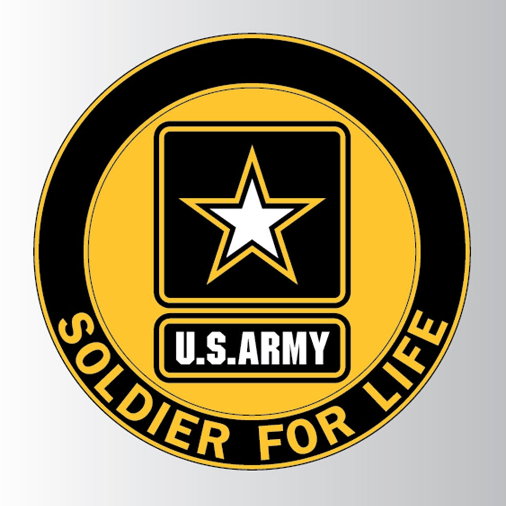US Army Soldier for Life Logo Decal D364-A – Army Navy USA