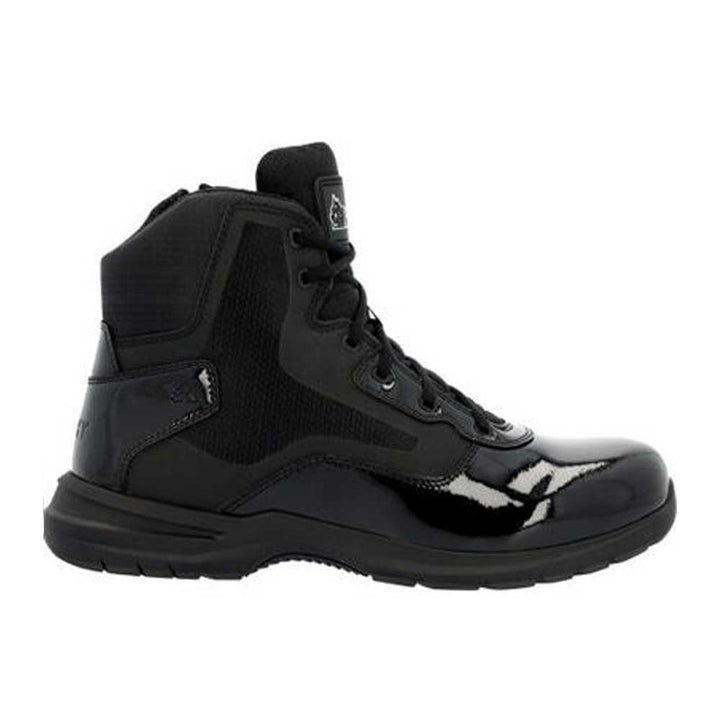 Rocky Cadet 6 inch Black Side Zip Public Service Boot- RKD0105