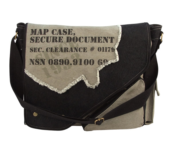 Rothco Vintage Two Tone Imprinted Map Bag - 9248
