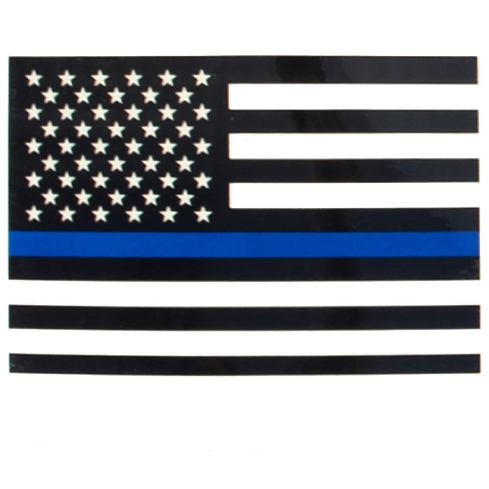 Rothco Transparent Thin Blue Line Flag Decal 12931