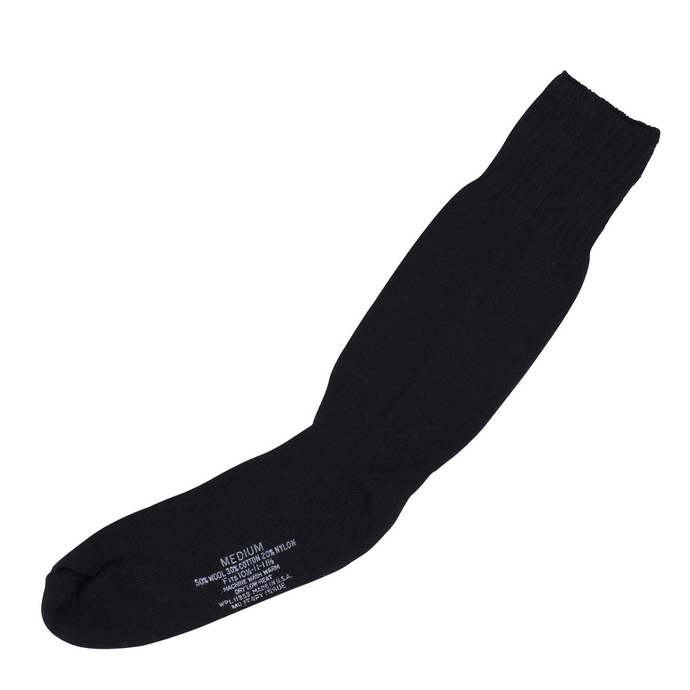 Rothco G.I. Type BLack Cushion Sole Sock US Made - 4564