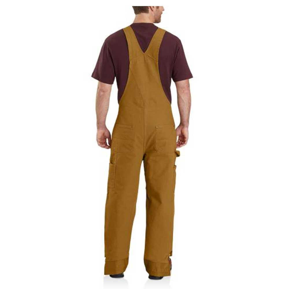Loose Fit Washed Duck Insulated Bib Overall 104031