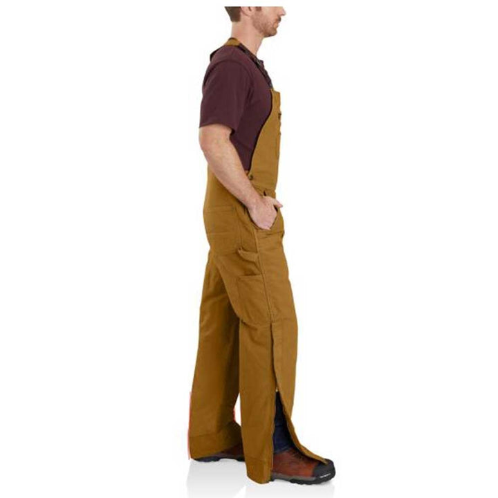 Loose Fit Washed Duck Insulated Bib Overall 104031