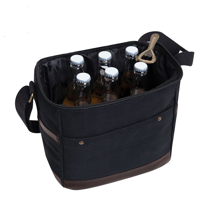 Rothco Black Canvas Insulated Cooler Bag 2609