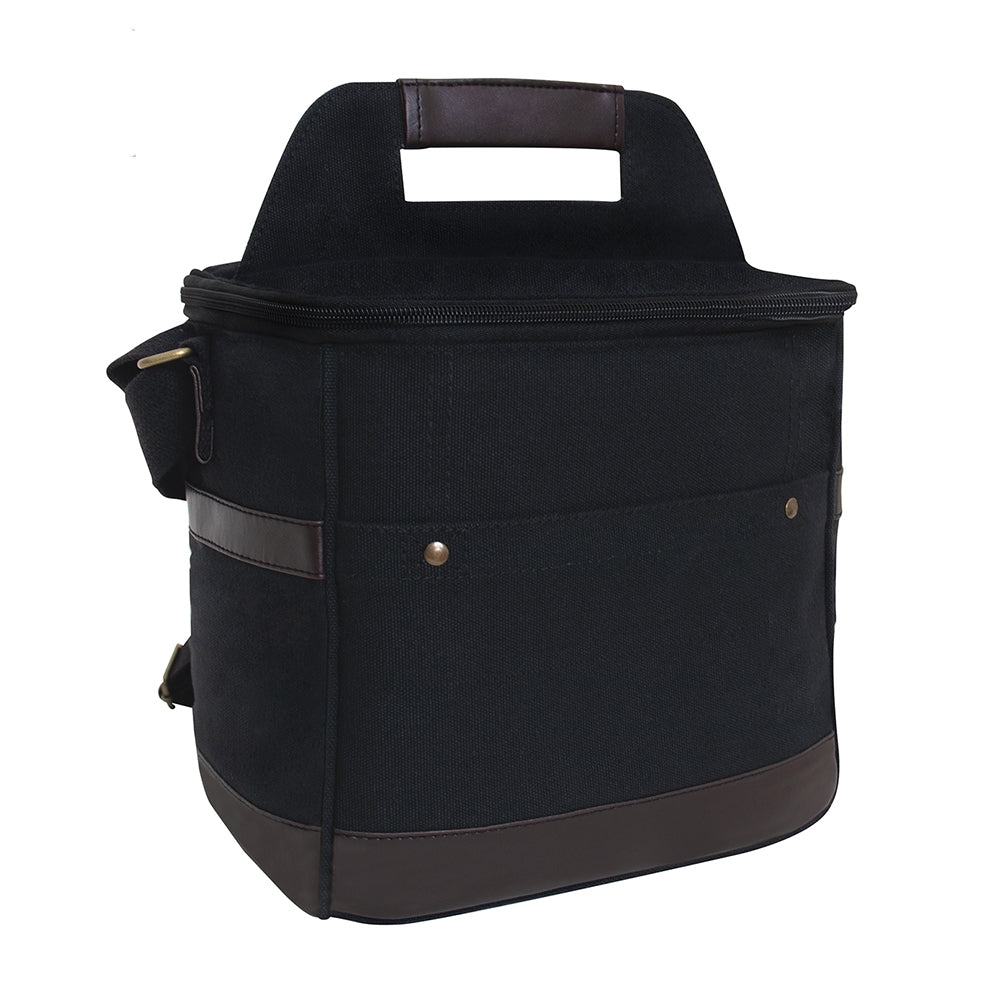 Rothco Black Canvas Insulated Cooler Bag 2609