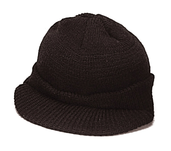 Rothco Black Wool Jeep Cap 7708