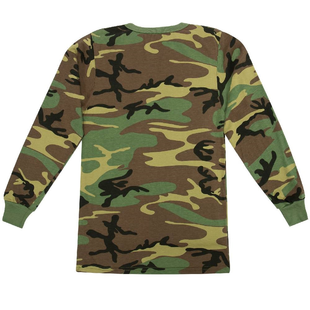 Rothco Kids Woodland Camo Long Sleeve T-Shirt 6705