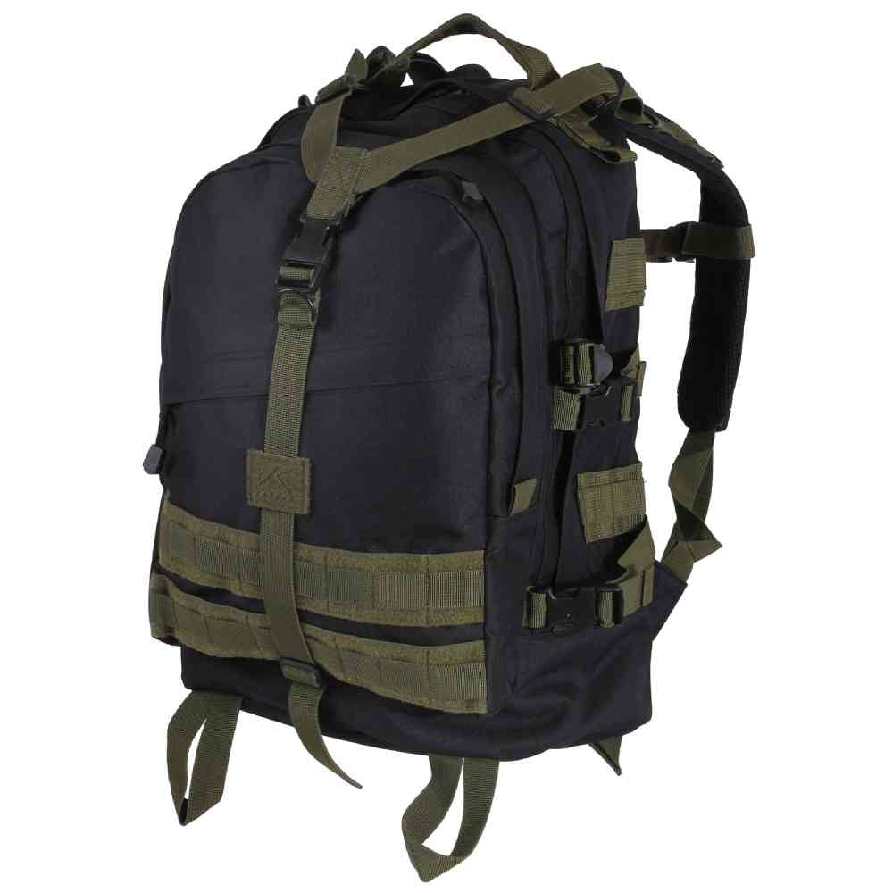 Rothco Black  OD Accents Large Transport Pack 7243