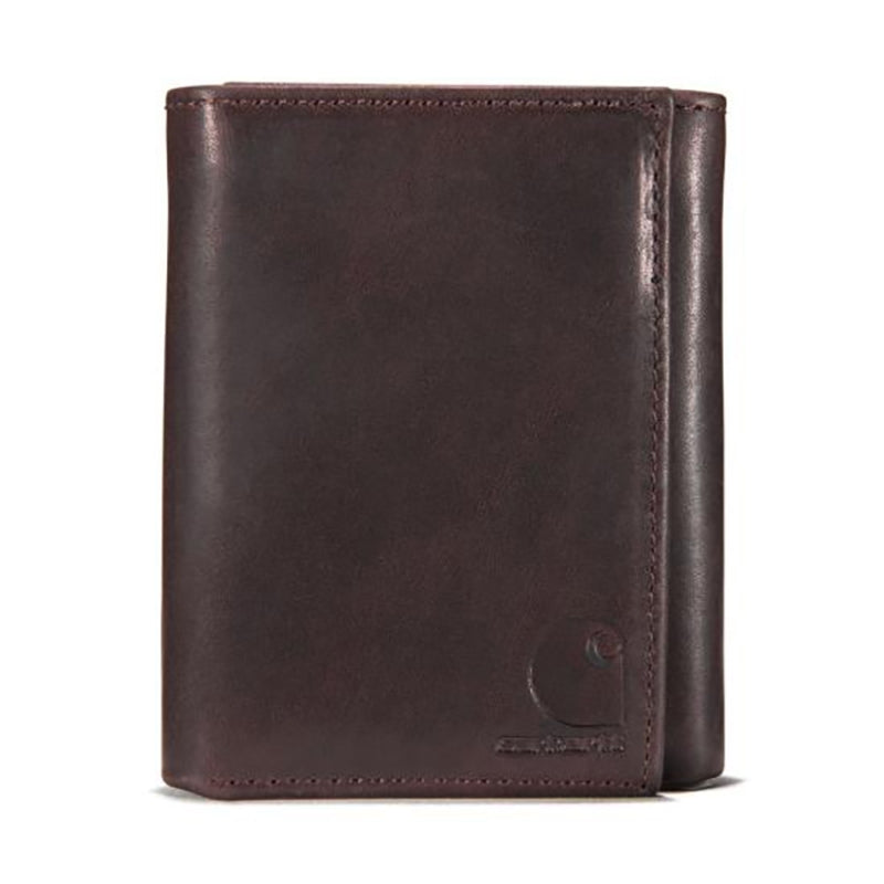 Carhartt Oil Tan Leather Trifold Wallet B0000219