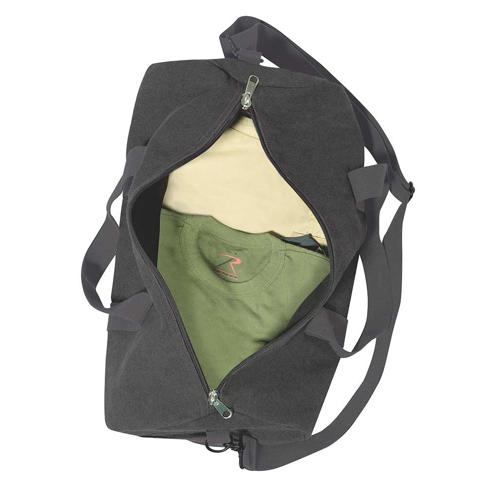 Rothco Charcoal Grey Canvas Shoulder Duffle Bag - 22210
