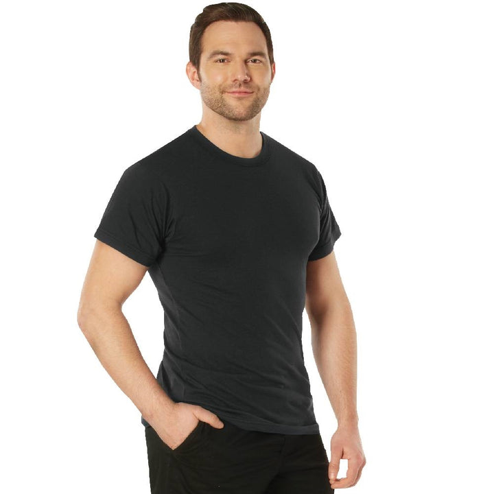Rothco Black Solid Color T-Shirt 6989