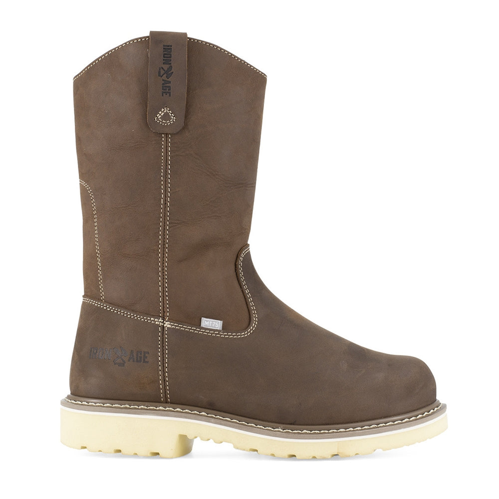 Iron Age Solidifier Composite Toe Wellington with Cushguard Internal Met Guard Pull On Work Boot IA5092