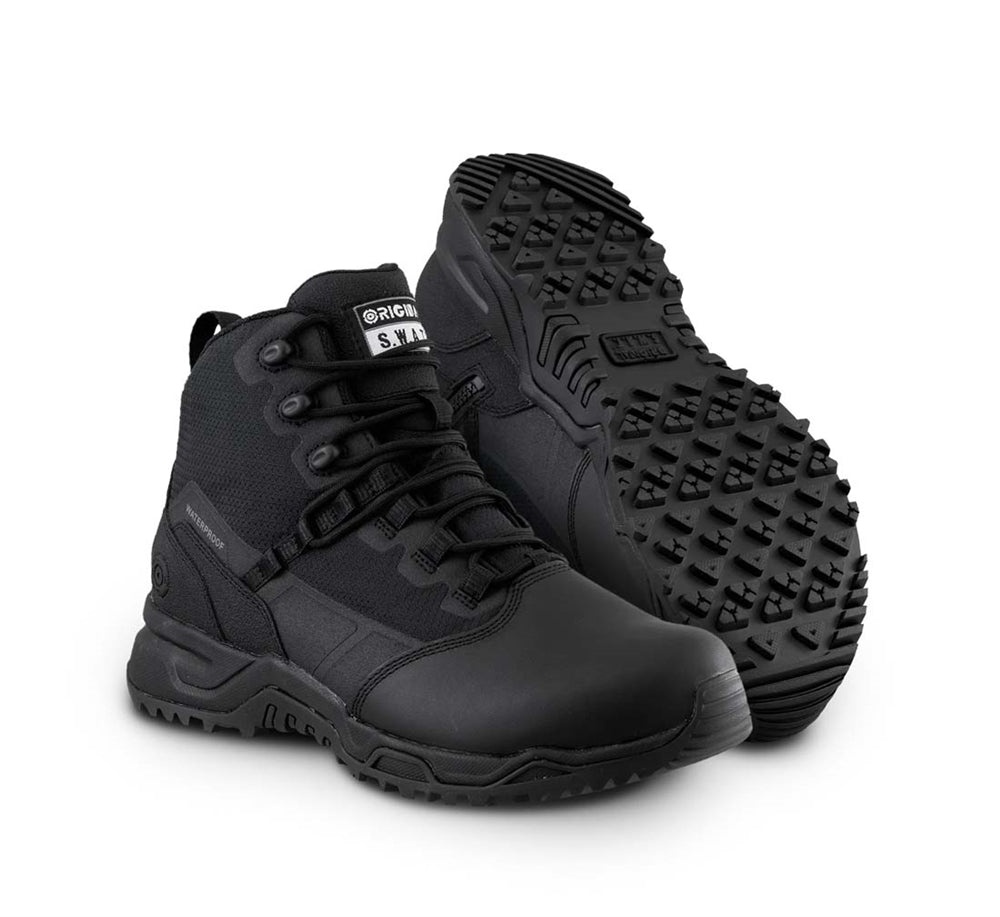 Original Swat Alpha Fury 2.0 Side Zip Waterproof Polishable Toe Work Boot 186501