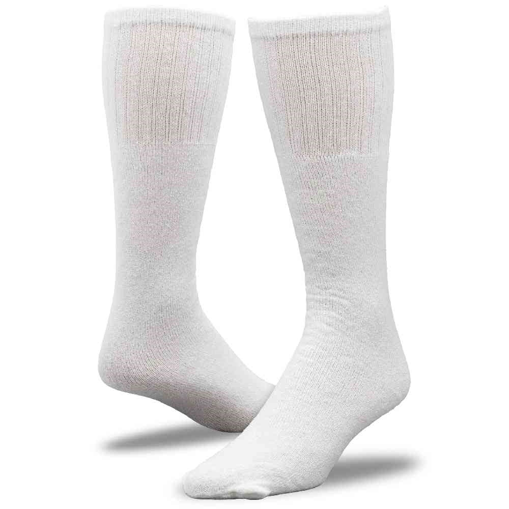 Railroad Socks Solid White Tube Socks 6075