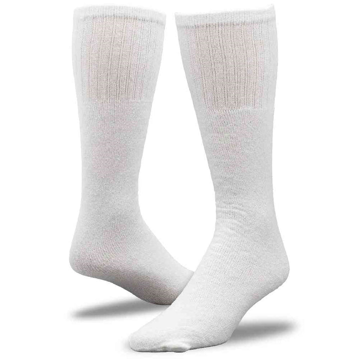 Railroad Socks Solid White Tube Socks 6075