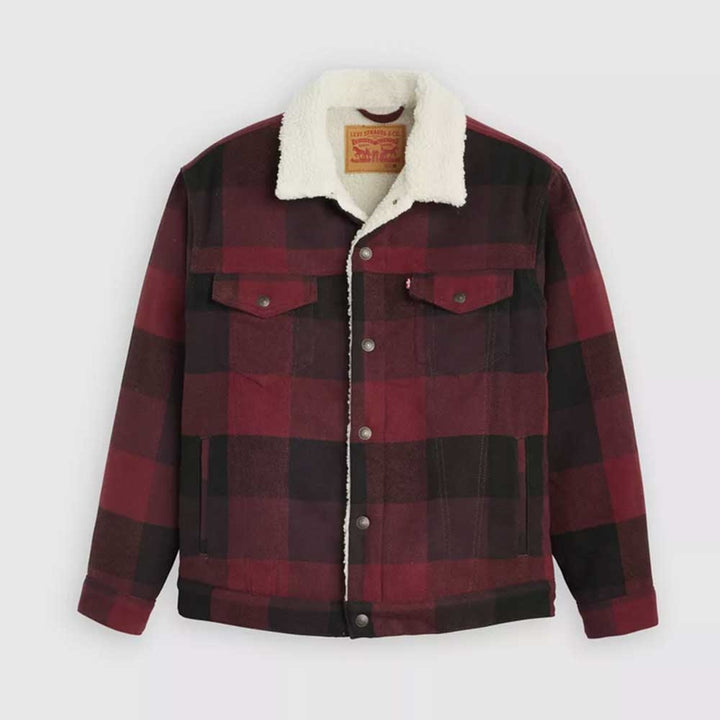 Levis Relaxed Fit TR Laredo Plaid Decadent Chocolate A6030-0011