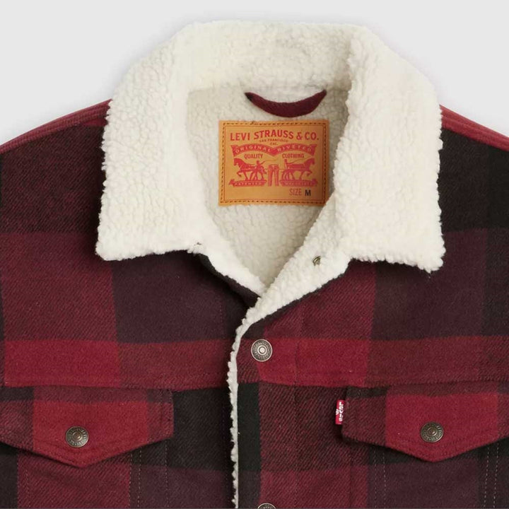 Levis Relaxed Fit TR Laredo Plaid Decadent Chocolate A6030-0011