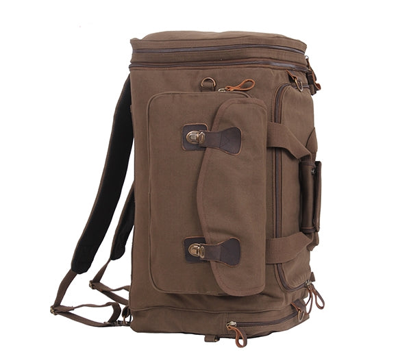 Rothco Brown Canvas Extended Stay Travel Duffle Bag - 8779