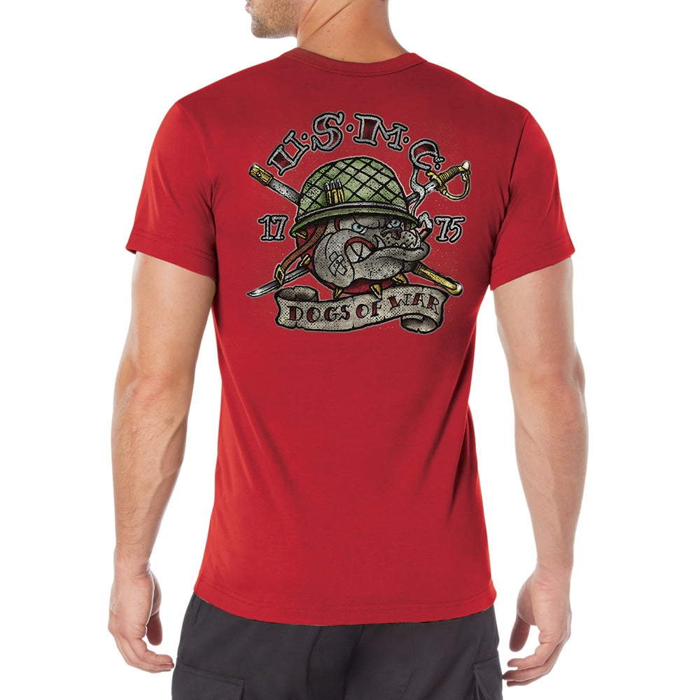 Rothco Red Usmc Dogs Of War T-shirt 11770