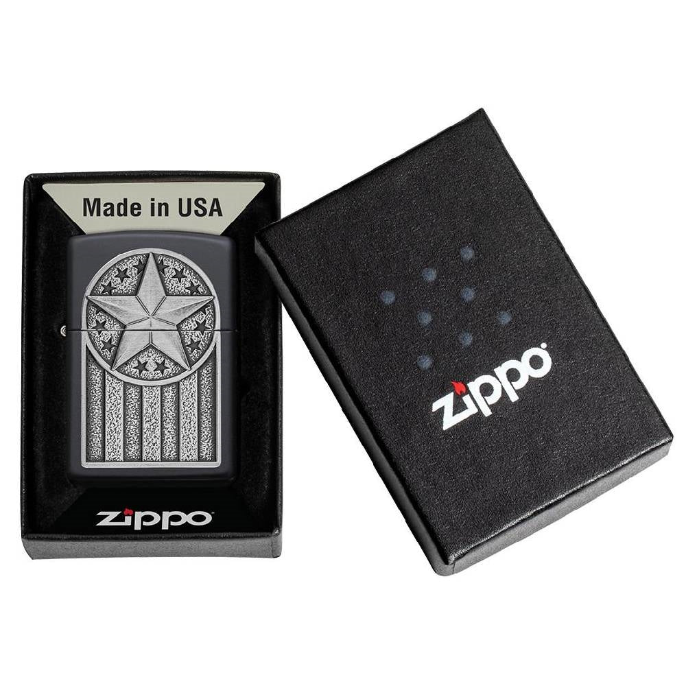 Zippo American Metal Emblem Lighter - 49639