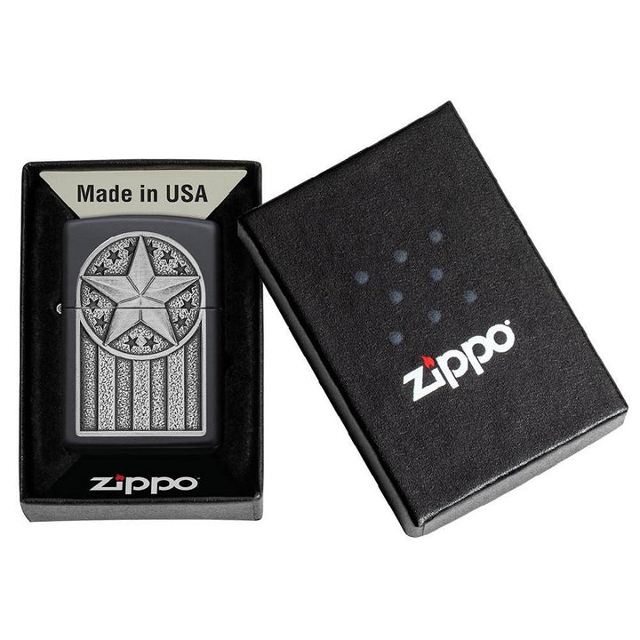 Zippo American Metal Emblem Lighter - 49639