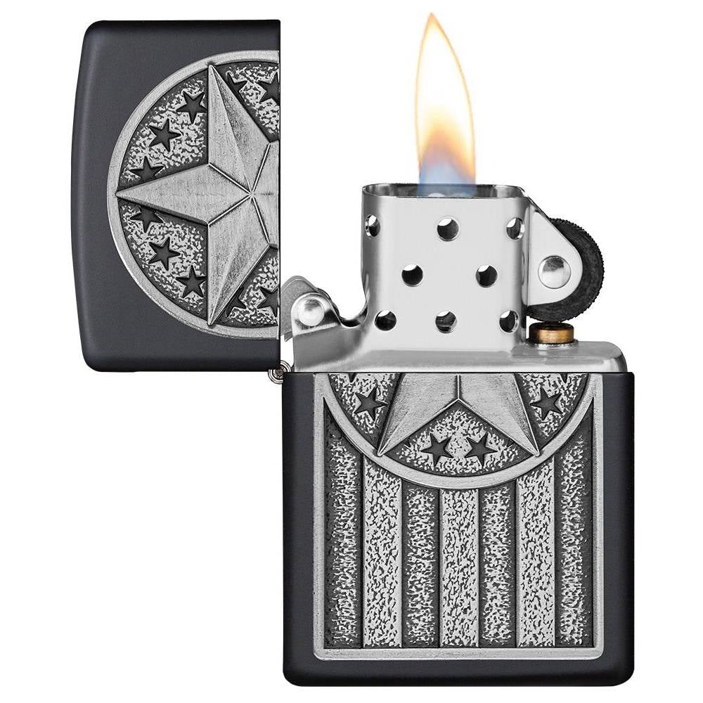 Zippo American Metal Emblem Lighter - 49639