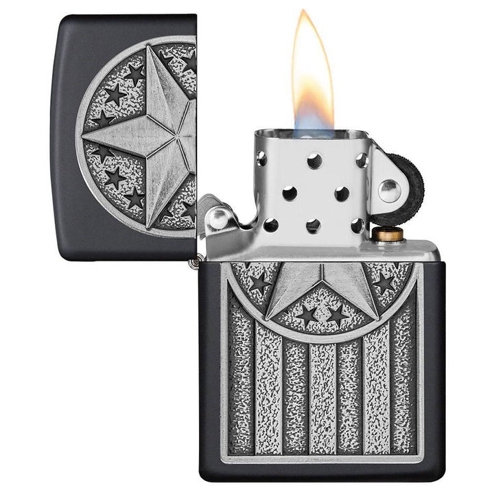 Zippo American Metal Emblem Lighter - 49639