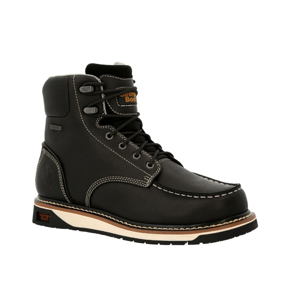 Georgia AMP LT Wedge Waterproof Lace Up Moc Toe Work Boot GB00475
