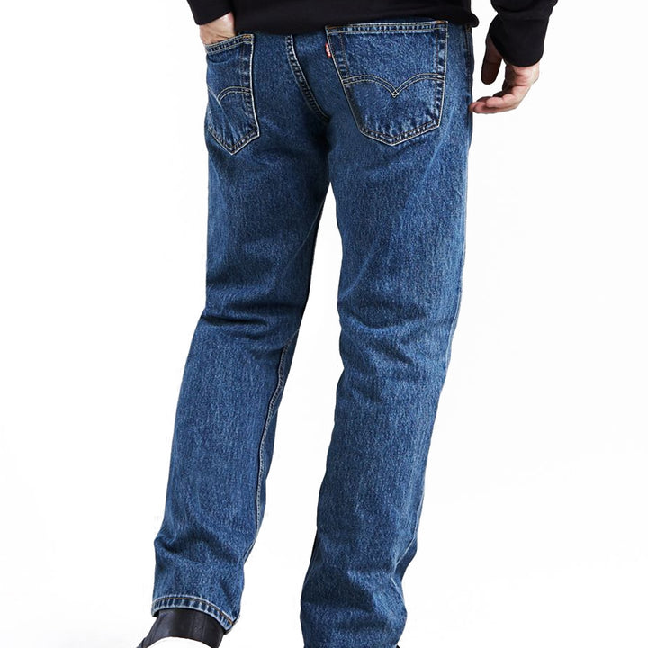 Levis 505 Medium Stonewash Jeans - 505-4891