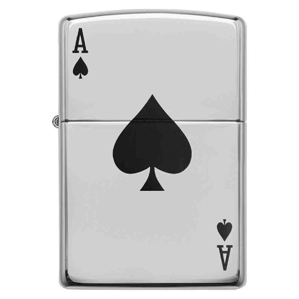 ZIPPO Lucky Ace Polished Chrome  Lighter - 24011