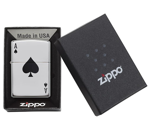 ZIPPO Lucky Ace Polished Chrome  Lighter - 24011
