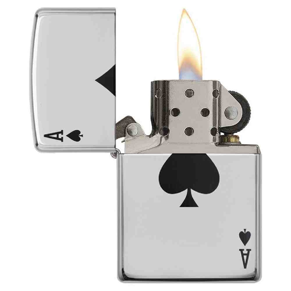 ZIPPO Lucky Ace Polished Chrome  Lighter - 24011