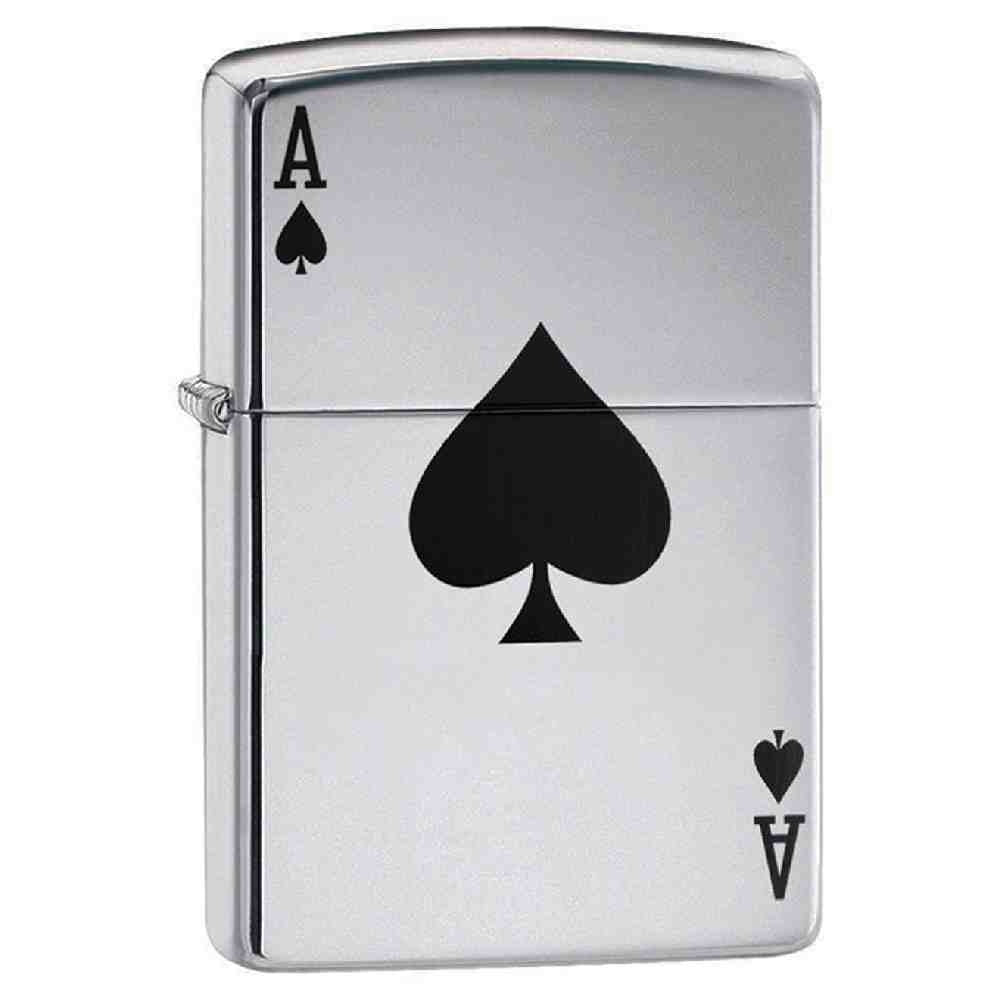 ZIPPO Lucky Ace Polished Chrome  Lighter - 24011