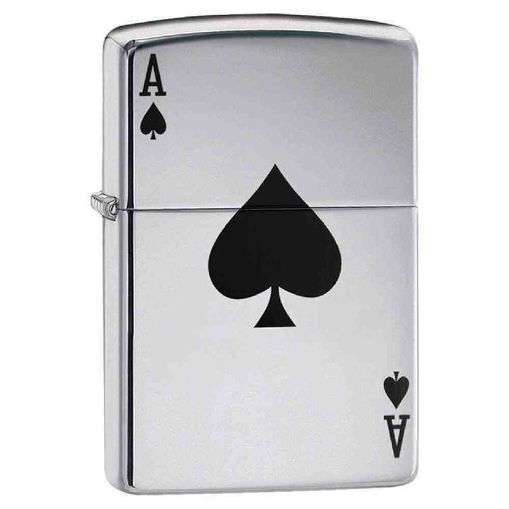 ZIPPO Lucky Ace Polished Chrome  Lighter - 24011