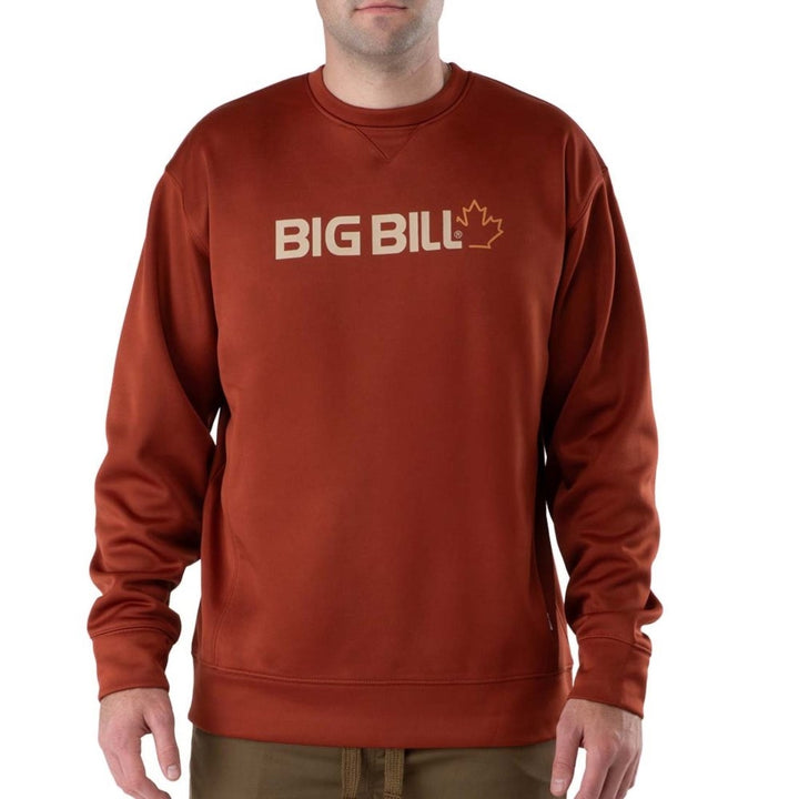 Big Bill Technical Fleece Crewneck with Graphic Logo BBFL70