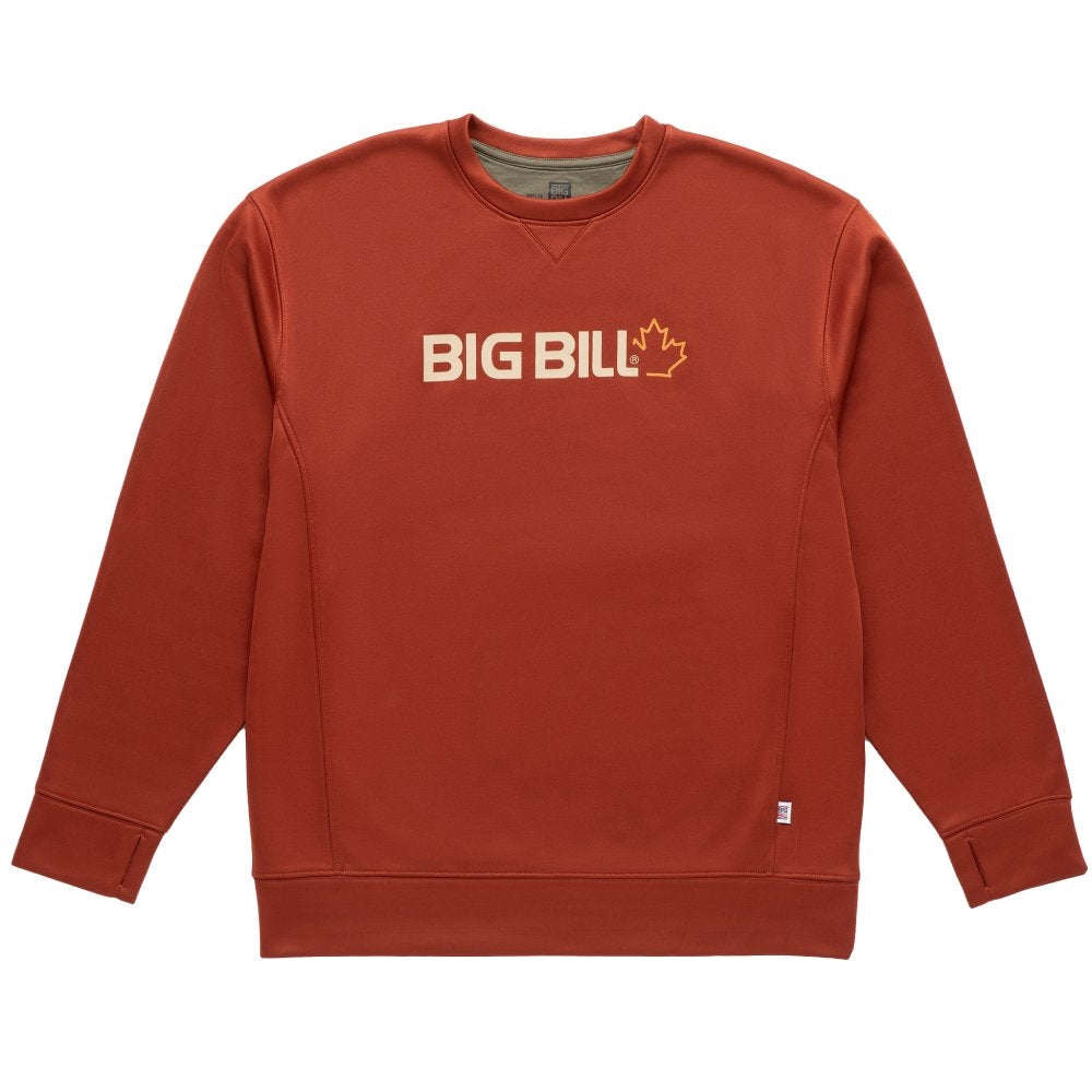 Big Bill Technical Fleece Crewneck with Graphic Logo BBFL70