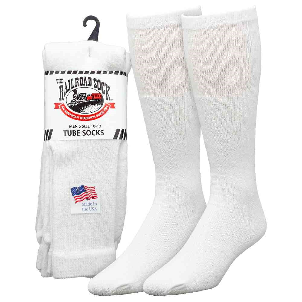 Railroad Socks Whit Tube Socks 6055.3