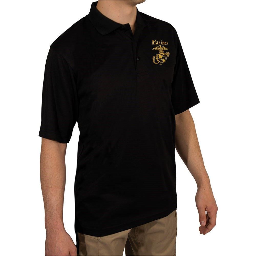 Rothco U.S. Marines Embroidered Performance Polo Shirt - 76960