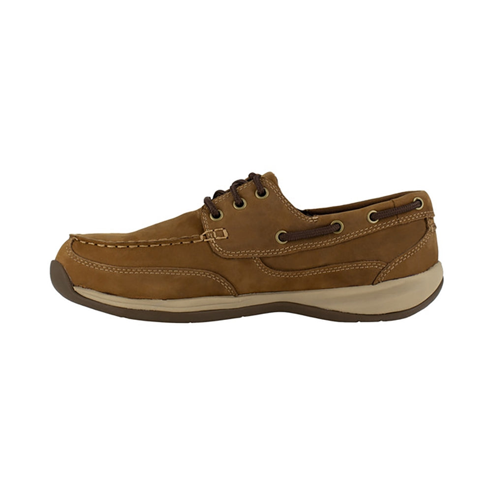 Rockport Sailing Club Steel Toe Three Eye Tie Boat Work Shoe RK6736